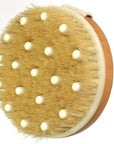 Dry Body Brush – Natural Bristle Exfoliator for Lymphatic Drainage, Cellulite, and Smooth Skin