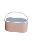 Large Capacity Travel Cosmetic Case with LED Lights Mirror Toiletries Organizer Box Makeup Storage Box Portable Cosmetic Bag