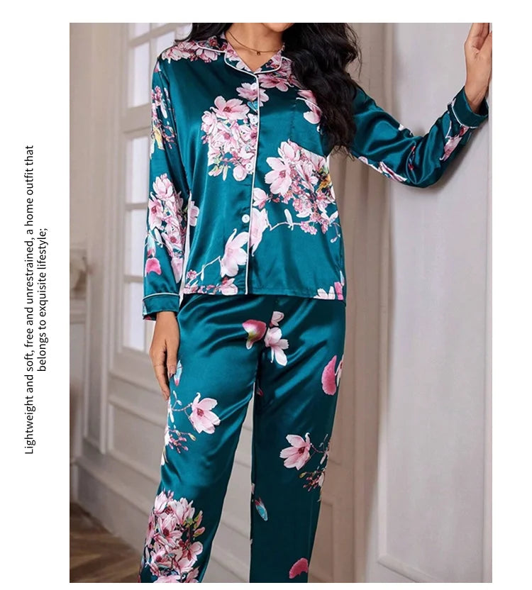 Women's Floral Print Pajamas Set