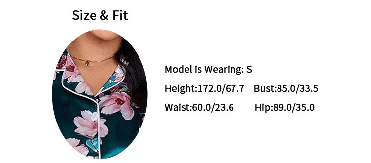 Women's Floral Print Pajamas Set
