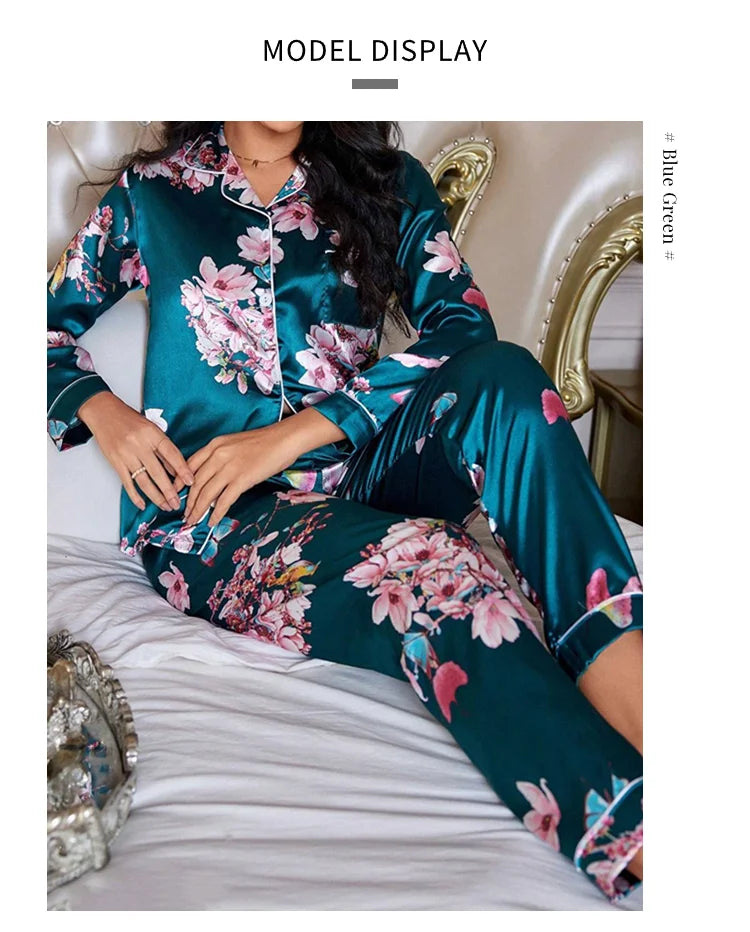 Women's Floral Print Pajamas Set
